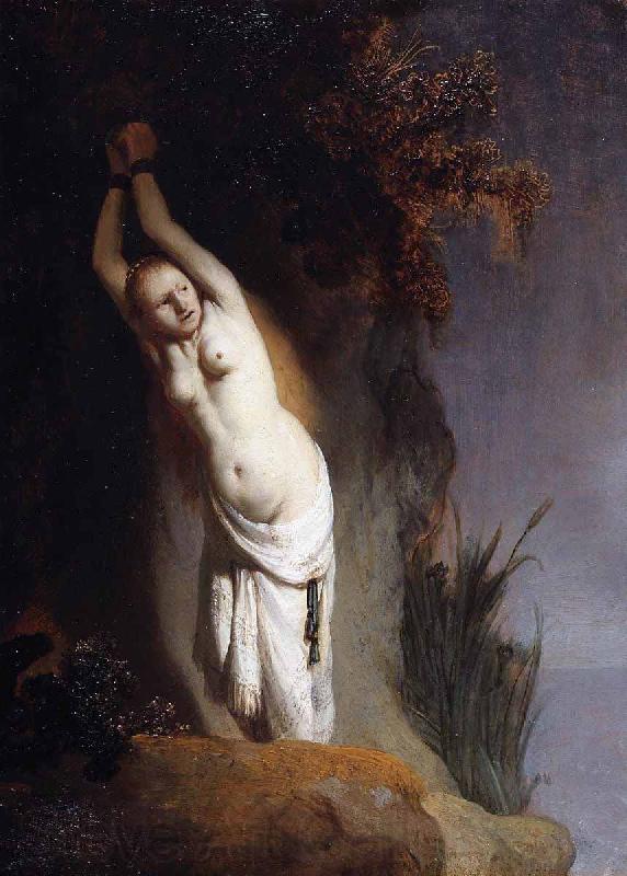 Rembrandt Peale Andromeda Chained to the Rocks France oil painting art